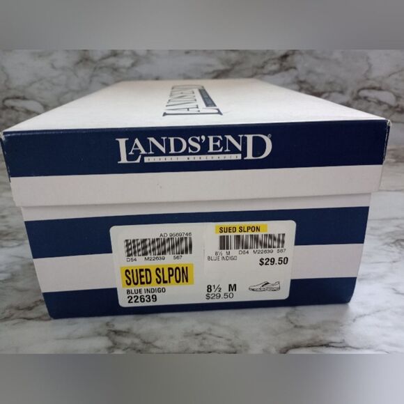 Lands' End Suede Slip On Shoes Size 8.5 - Picture 10 of 12